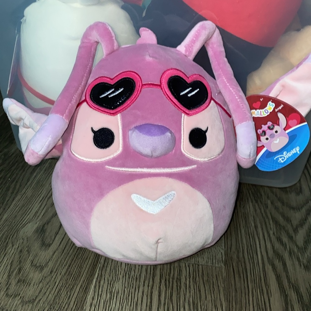 Squishmallow Disney 8" Angel Valentine's Day Plush. Lilo & Stitch Angel NWT